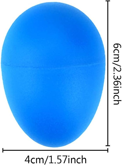 Augshy 40PCS Plastic Egg Shakers, Percussion Musical Maracas with Storage Bag for Music Learning