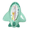 HAMPPLIES Bath Thermometer Cartoon Plane Shape Safe Water Temperature Measuring Tool Portable Green