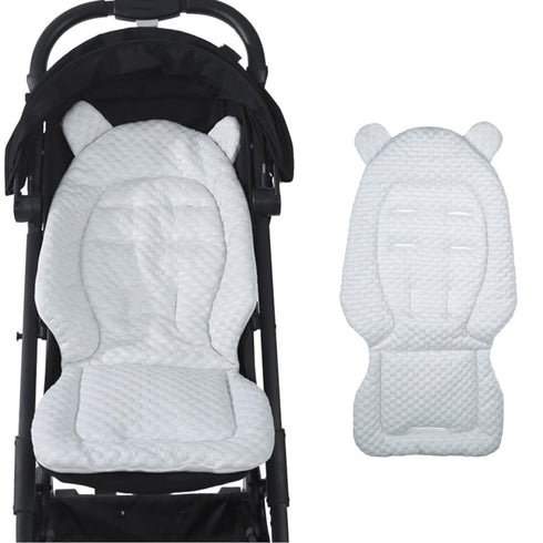 Ibluelover Stroller Seat Liner Universal Reversible Pram Pushchair Cushion Pad Breathable Kids Car