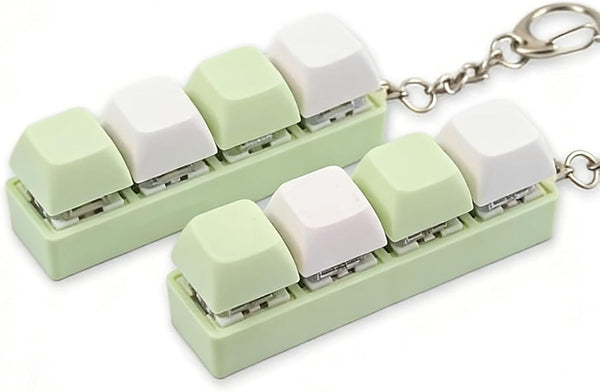 2 Pcs Keyboard Clicker Fidget Toy, Cute Keyboard Fidget Toy for Adult,