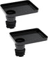 SEVEN SPARTA Car Seat Tray for Kids, Rotatable Snack Tray for Travel with Cup Holder for Family Road Trip Essentials