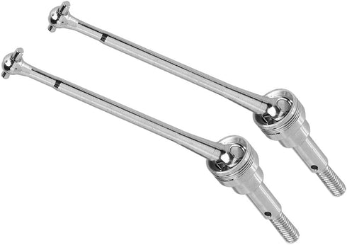 VGEBY 2pcs Front Universal Drive Shaft for WLtoys 1/12 12423 Remote Control Car Accessory (Silver 0090S)