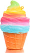 Squishy Fidget Item - Cute Small Ice Cream Squishy - Stress Relief Party Favors Fidget Tool Keychain
