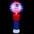 ArtCreativity 7.5 Inch Light Up Patriotic Magic Ball Wand, Flashing LED Spinner Toy for Kids, 4th of July Favor
