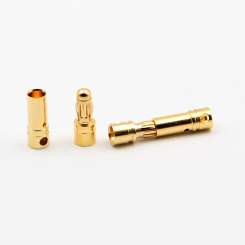 20 Pairs 3.5mm Gold Bullet Banana Connector Plug Male & Female with Heat Shrink for RC Model Battery