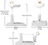 VEAREAR Foldable Baby Bathtub with Shower Rack, Anti-Slip Base Portable Toddler Bath Stand Duck Design, Adjustable Baby