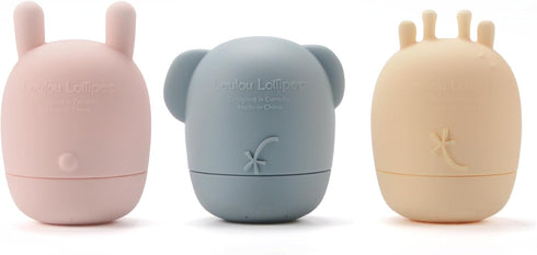 Loulou Lollipop Silicone Squirt and Play Mold-Free Bath Toys - Pastel