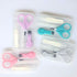 Magik 4-in-1 Set Baby Newborn Infant Toddler Grooming Kit Nail Clippers Scissor Nail File Tweezer (Pink)
