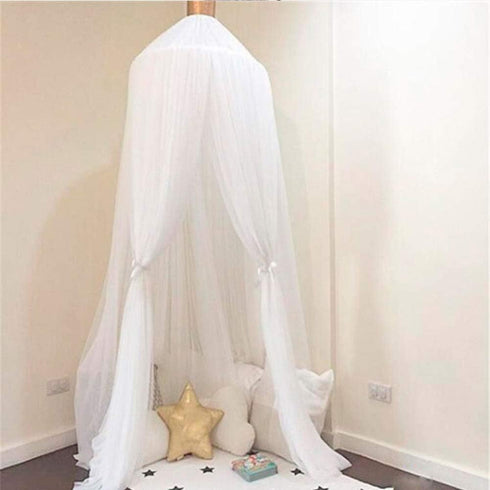 Vomeko Breathable Crib Netting Bed Curtains Canopy,Elegant Color Home Mesh M osquito Net,Children Bed Canopy