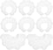JenPen White Bibs for Baby Girl Bandana Muslin 360 Bibs Baby Bandana