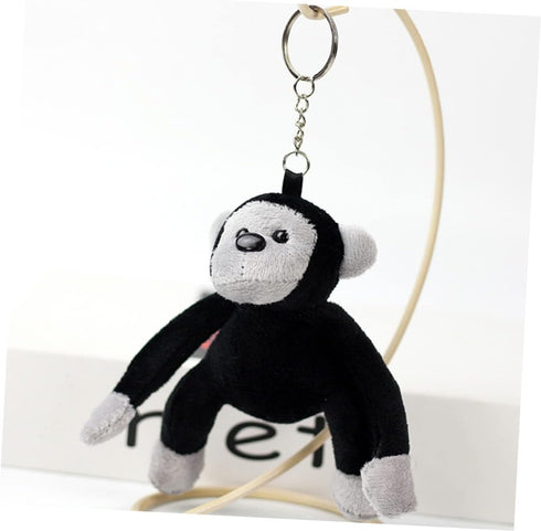 2pcs Plush Monkey Keychains, Stuffed Orangutan Gorilla Keyrings, Cute Animals for Backpacks, Monkey Stuffed Animal