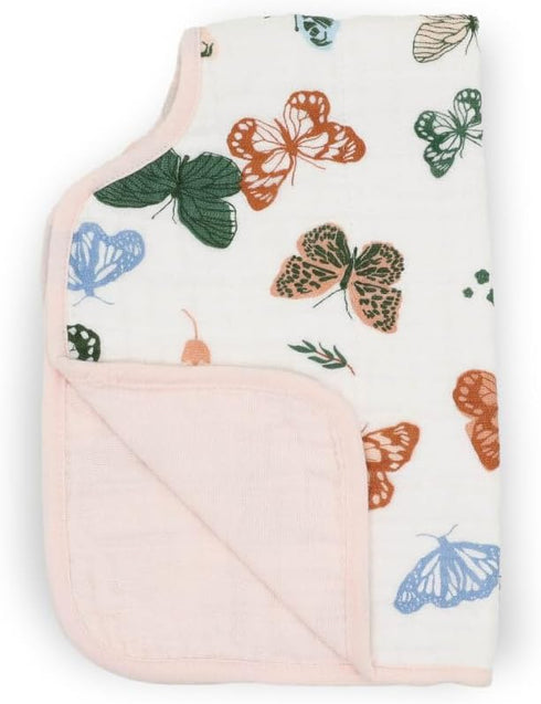 Unreleased Cotton Muslin Burp Cloth - Butterflies