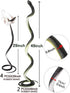 6 Pieces Large Rubber Snakes Realistic Fake Plastic Snake Toys to Keep Birds Away for Garden Props Prank Stuff
