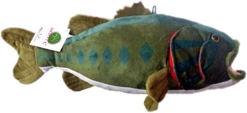 ADORE 17" Cranky the Largemouth Bass Fish Stuffed Animal - Plush Walltoy Wall Mount
