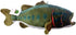 ADORE 17" Cranky the Largemouth Bass Fish Stuffed Animal - Plush Walltoy Wall Mount
