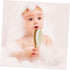 Set Gentle Wooden Hair Brush and Comb for Infants - Natural Wool Bristles