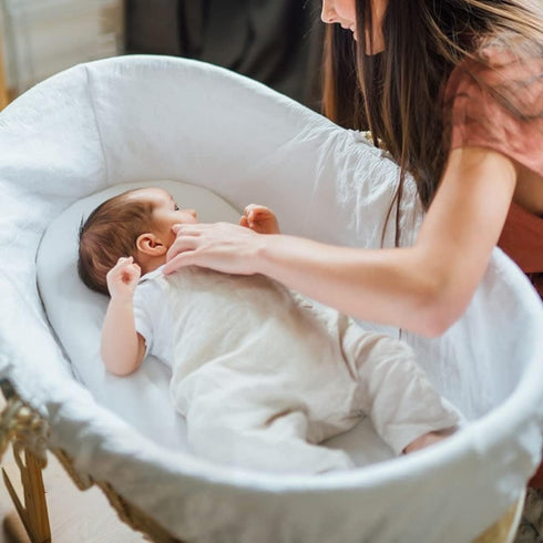 Surakey Silk Crib Mattress Cover Soft Breathable Baby Mattress Cover Standard Cradle Safety Baby Mattress Cover Cotton