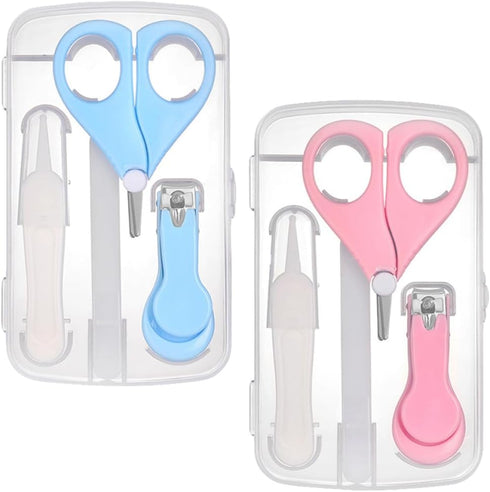 Toyvian Nail Clipper Set and Manicure Scissors for Newborns and 4pcs Nail
