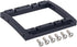 SCX10 II Servo Mount Bracket,LCG Frame Bumper Mounts,Steering,Winch Dual Servo Mounts for 1/10 RC Rigs Crawler Capra SCX10 II Axle Comp TGH Rails LCG Chassis Kit Upgrade Part (Black)