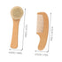 Set Newborn Hair Brush Gentle Bath Brush Scalp Bath Accessories Grooming Kit for Girls