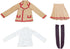 niannyyhouse 1/3 1/4 BJD Dolls Clothes, Khaki Coat, White Shirt, Pleated Skirt, School Uniform Outfit