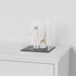 SVENJBB 11x9x11 Inch Acrylic Display Case, Cube Acrylic Boxes for Display, Clear Display Cases with Matte Black Base