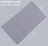 8 Pack Burp Cloths for Baby - Ultra Absorbent 20" x 10" Hand Washcloths, Newborn Towel Set (Grey)