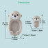 Miracland Set 3 Otter Bath Toy - Mother and Baby Otters, Lovely Family Tub Toy, Parent-Child Floating Water Toy, Soft