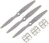 uxcell RC Propellers CW 6x4 Inch 2-Vane for Airplane Nylon Gray 3Pcs