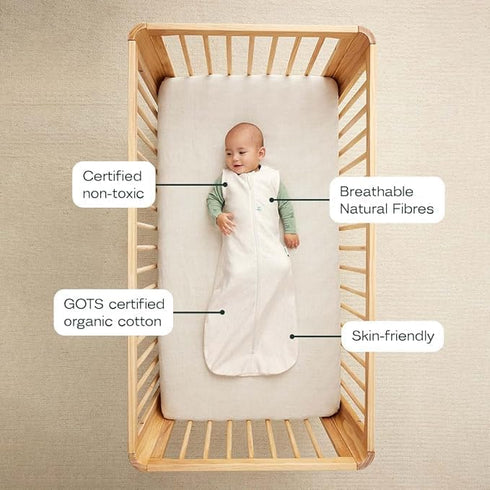 1.0 (3-12 ergoPouch Tog Jersey Sleeping Bag Arms-Out Baby Sleep Sack, Ideal Transition from Swaddling, Slim Fit Keeps