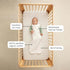 1.0 (3-12 ergoPouch Tog Jersey Sleeping Bag Arms-Out Baby Sleep Sack, Ideal Transition from Swaddling, Slim Fit Keeps