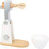 3+, (10595) Small Foot Wooden Toys Wooden Mixer with Movable Upper Part and Stirring Bowl for Play Kitchens Designed