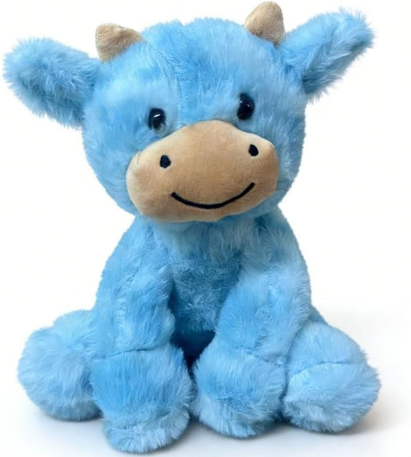YUKOUQIAN Cute Cow Plush Stuffed Animal Doll Toy 8 inch for Girls Boys