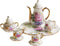 SXFSE Dollhouse Decoration Kitchen Accessories, 8pcs Dining Ware Porcelain Tea Cup Set Pink