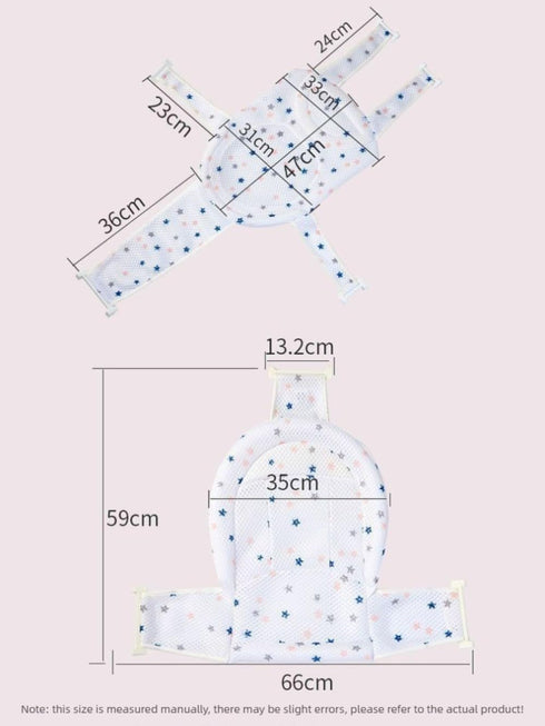 Adjustable Foldable Bath Protector Mat for Newborns