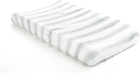 Lush Decor Watercolor Stripe Soft & Plush Changing Pad Cover, 32" x 16" x