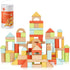 Pidoko Kids 100pcs Building Blocks for Toddlers 1-3, Wooden Blocks for Kids
