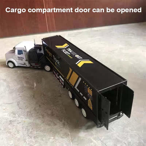 1:32 17.3" 2 3-8 RC Semi Truck Toy for Kids - Remote Control Carrier Van Transport Car, Freight Container Truck