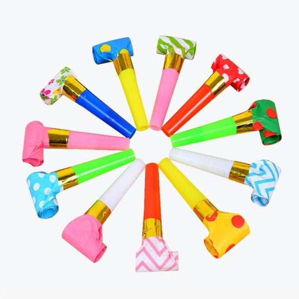 30Pcs Party Blower, Multicolor Musical Blowouts Whistles for Funny Party Noisemakers and Supplies