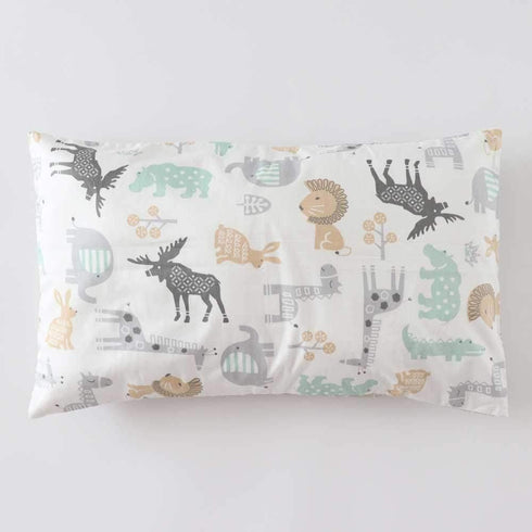 Emenpy 3 100% Set Pcs Cotton Toddler Sheet Pillowcase for Boys and Girls,Include Fitted Sheet,Top Sheet and Envelope
