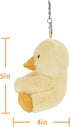Apricot Lamb Cute Plush Yellow Duck Stuffed Animal Keychain for Kids Bag, Purse, Backpack (5 Inches)