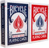 Bicycle Rider Back Playing Cards - Standard Index, Premium Poker Cards, Red & Blue, 2 Count