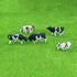 Mini Colorful Cattle Figurines - 20 Pcs Simulated Cattle HO Scale 1:87 Realistic Plastic Cow