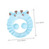 2pcs Baby Shower Cap, Toddler Bath Visor, Silicone Shampoo Cap, Hair Washing Hat for Kids, Baby Bath Cap (Blue + Red)