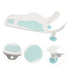 Multifunctional Baby Bath Support Cushion for Infants Soft Silicone Bath Seat for Sink or Bathtub Adjustable Size