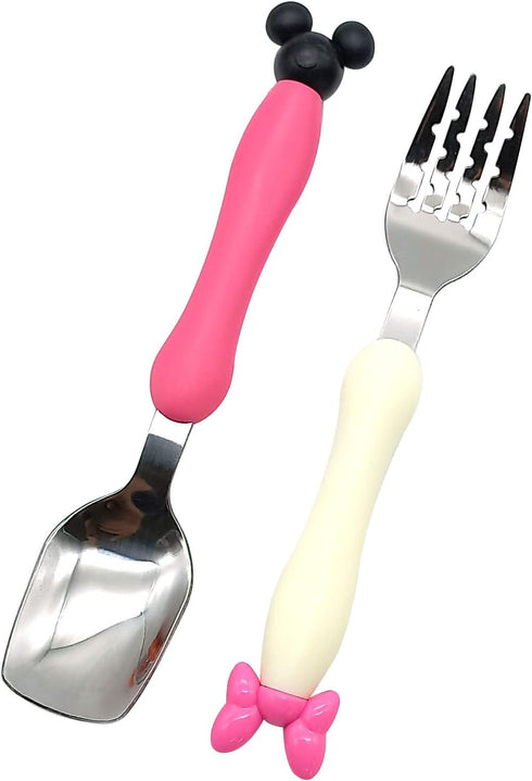 Children Spoon Fork Set, Baby Feeding Spoon Stainless Steel, Kids Eating Utensils, Toddler Flatware