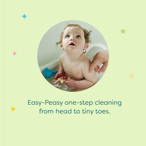 Babyganics Baby Shampoo + Body Wash 16 Fl Oz, Chamomile Verbena, Non-Allergenic, Tear-Free, Pump Bottle