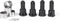 HAIBOXING RC Car Spare Parts - Plastic Front/Rear Wheel Shafts Cups for 1/18th Scale Remote Control Trucks Accessories