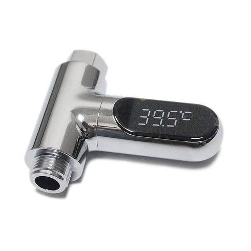 Shower Thermometer - LED Digital Display Baby Bath Water Thermometer with 360° Rotating Screen for Home Bathroom