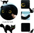 Long Black Cat Plush Body Pillow - 43.32'' Giant Kawaii Black Cat Plush Kitten Sleeping Pillow, Soft Gift